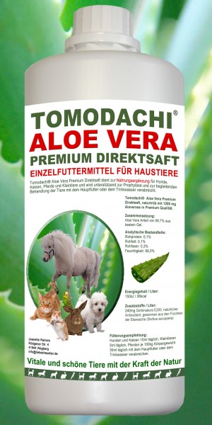 AloeVera Pferd, Futterzusatz, Immunsystem, Verdauung, Stoffwechsel, Premium Direktsaft für Pferde 1L