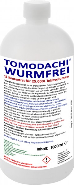 Wurmmittel Hautwurm Kiemenwurm Karpfenlaus Wurmfrei 25m³ Teichvolumen