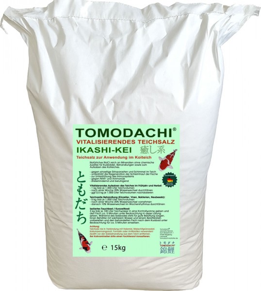 Teichsalz Koiteich vitalisierend Parasiten Keime Nitrit Ammoniak Teichbehandlung Kurzbad 15kg