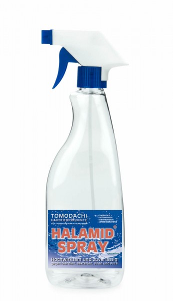 Halamid Spray zur Giardienbekämpfung bei Katze und Hund 0,5L Sprühflasche, 10g