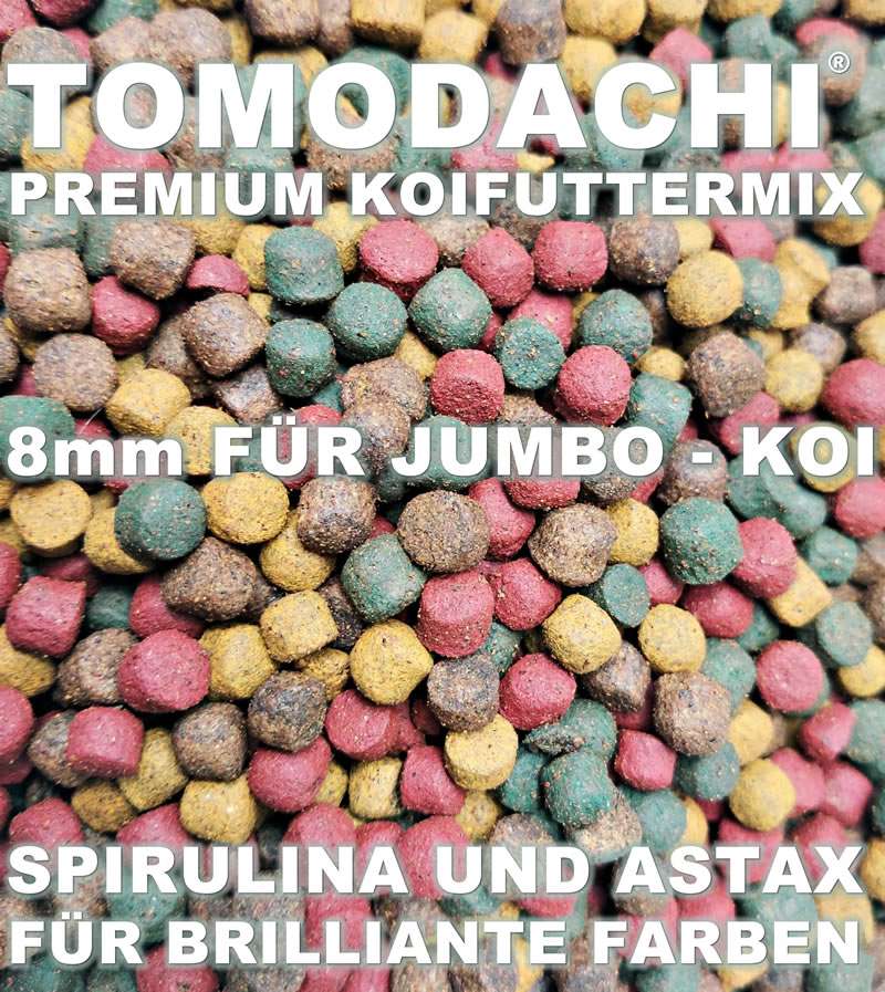 Tomodachi Colorbooster Koifutter – Premium Wachstumsfutter Mit Astaxanthin, 5 Kg, 6 Mm Pellets – Für Intensive Farben & Starkes Immunsystem